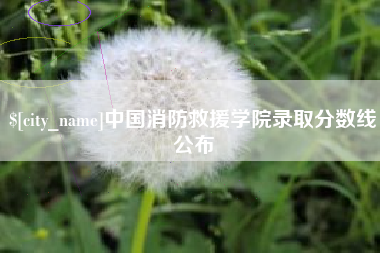 改则中国消防救援学院录取分数线公布