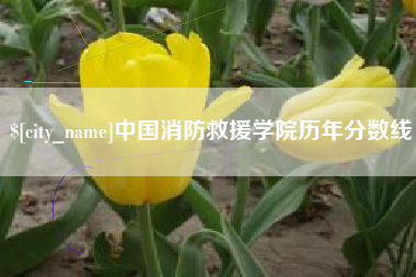 改则中国消防救援学院历年分数线
