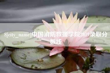 改则中国消防救援学院2019录取分数线