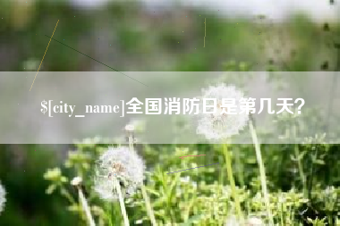 改则全国消防日是第几天？