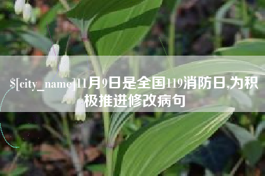 改则11月9日是全国119消防日,为积极推进修改病句