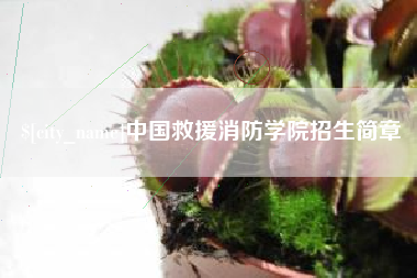 改则中国救援消防学院招生简章