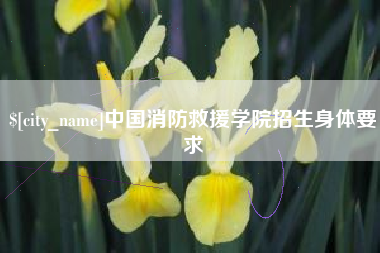 改则中国消防救援学院招生身体要求