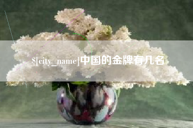 改则中国的金牌有几名