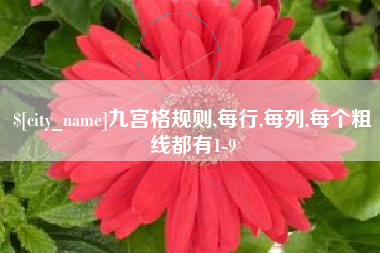 改则九宫格规则,每行,每列,每个粗线都有1-9