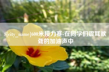 改则600米接力赛-在同学们震耳欲聋的加油声中