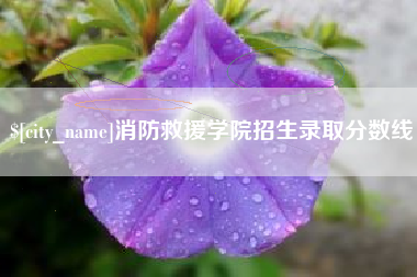 改则消防救援学院招生录取分数线
