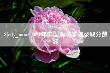 改则2021年中国消防学院录取分数线