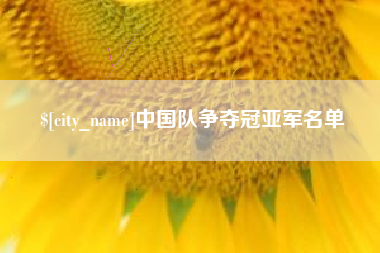 改则中国队争夺冠亚军名单