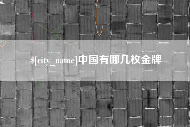 改则中国有哪几枚金牌