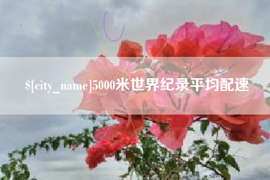 改则5000米世界纪录平均配速