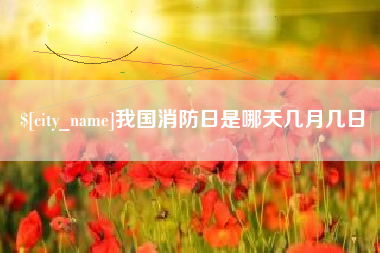 改则我国消防日是哪天几月几日