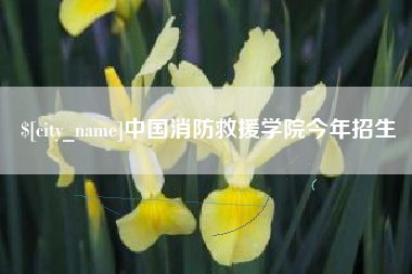 改则中国消防救援学院今年招生
