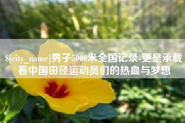 改则男子5000米全国记录-更是承载着中国田径运动员们的热血与梦想