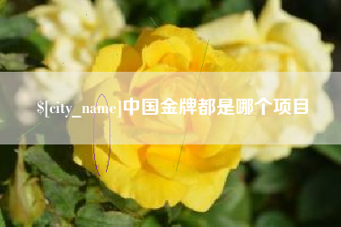 改则中国金牌都是哪个项目
