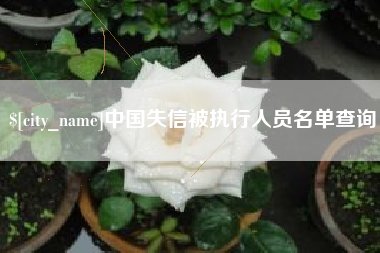 改则中国失信被执行人员名单查询