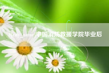 改则中国消防救援学院毕业后