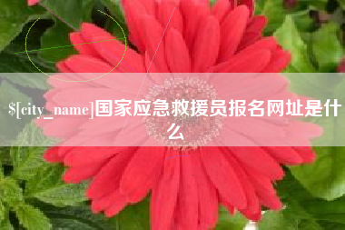 改则国家应急救援员报名网址是什么