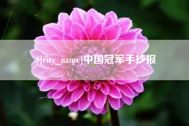 改则中国冠军手抄报