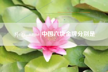 改则中国六块金牌分别是
